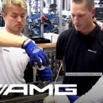 Schumacher and Rosberg Build an AMG Engine