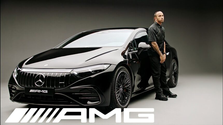 The New Mercedes-AMG EQS 53 4MATIC+ with Lewis Hamilton