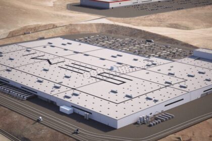 Tesla unveils render of upcoming Semi Factory to build electric trucks