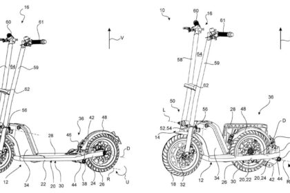 BMW patents an innovative-looking new folding electric scooter