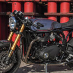 Thruxton featherbed cafe racer