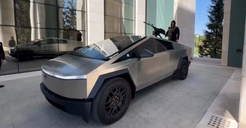 Tesla Cybertruck might enter Russia-Ukraine war after Chechen leader puts machine gun on one