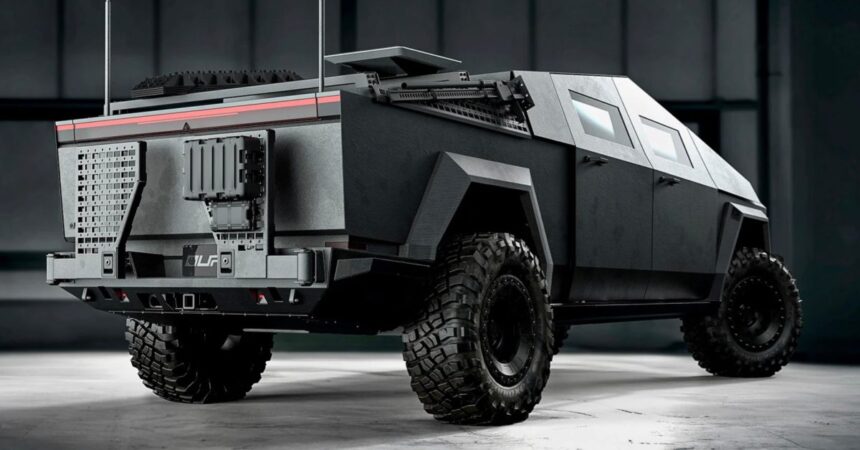 Tesla Cybertruck gets modded into an electric tank for military