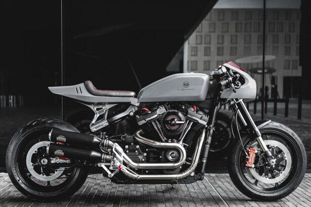 Harley fat bob cafe racer