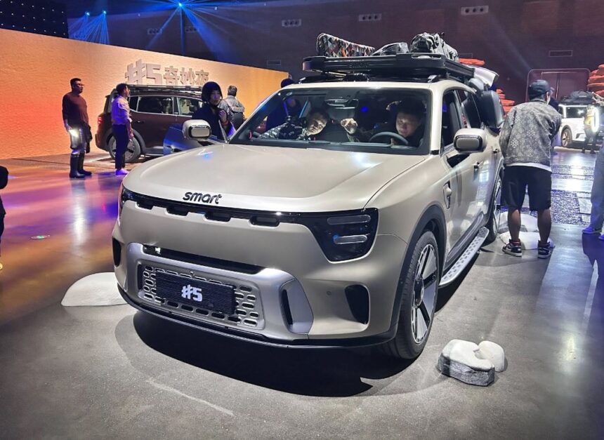 Smart #5 all-electric SUV starts pre-sale at 35,000 USD