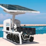 This off-grid solar e-mobility delivery system makes clean water for crisis zones