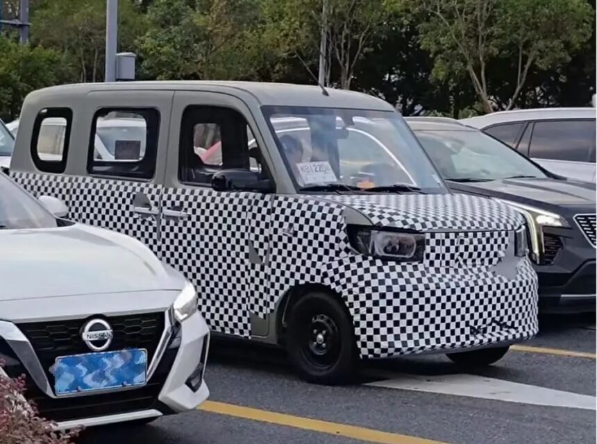 Wuling's new enlarged Hongguang Mini EV liked vehicle spied