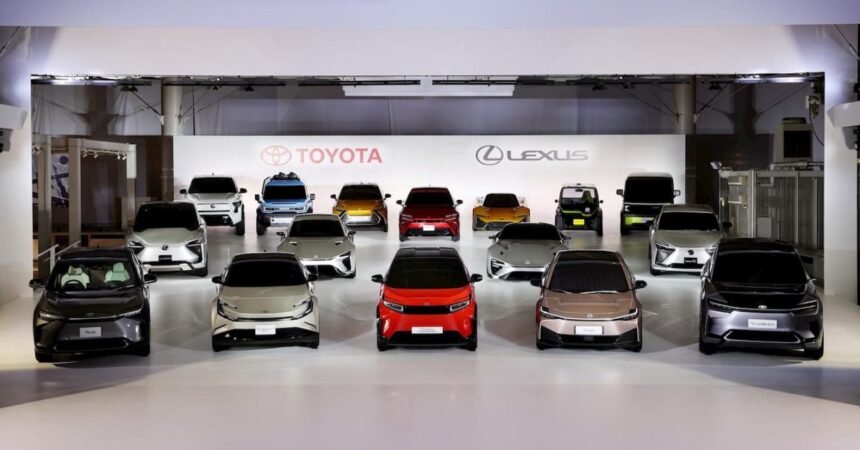 Toyota’s November EV sales more than doubled but account for only 1% of total volume