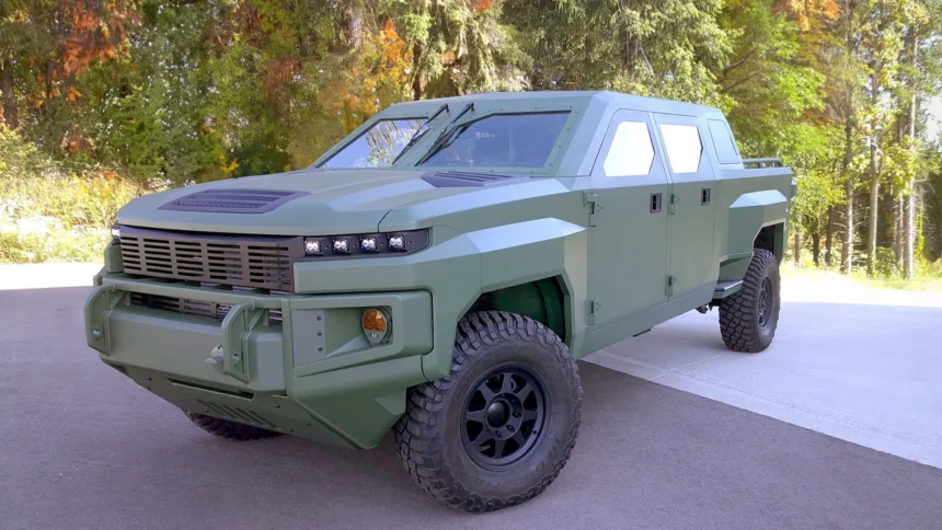 GM's new military truck is an electric Silverado HD with diesel fumes