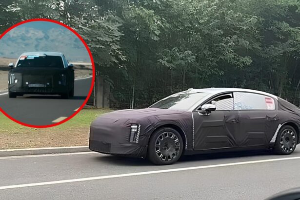 maextro sedan huawei jac front side camouflage spotted spied in china