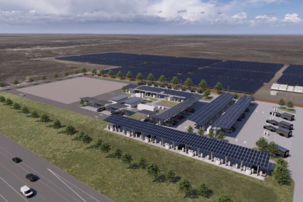 Tesla plans mini Oasis Supercharger with solar and batteries near its giant project