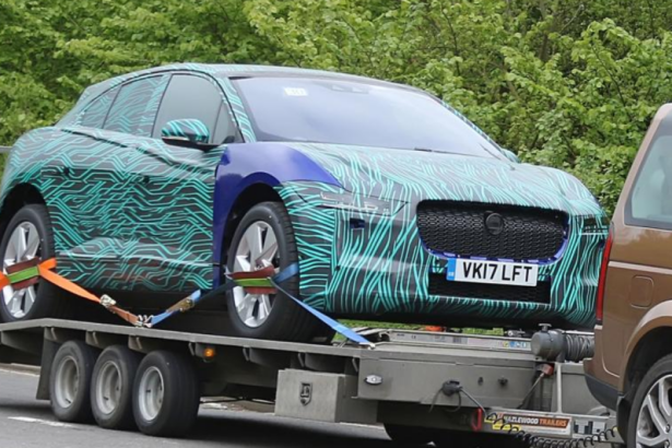 Upcoming all-electric Jaguar I-Pace production design prototype spotted ahead of launch