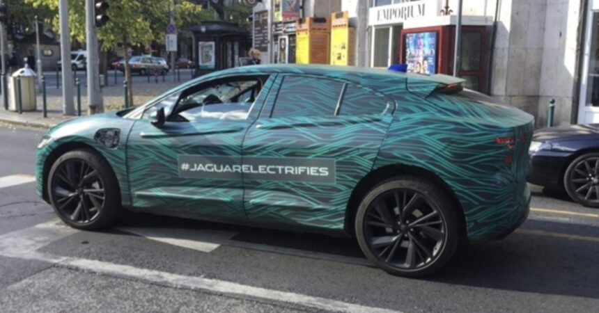 Jaguar’s first upcoming all-electric car spotted testing with new sensors