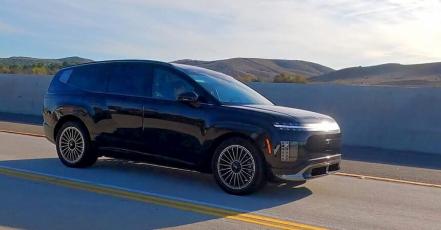 Hyundai’s top-tier IONIQ 9 Calligraphy trim looks sharp in stealthy all-black