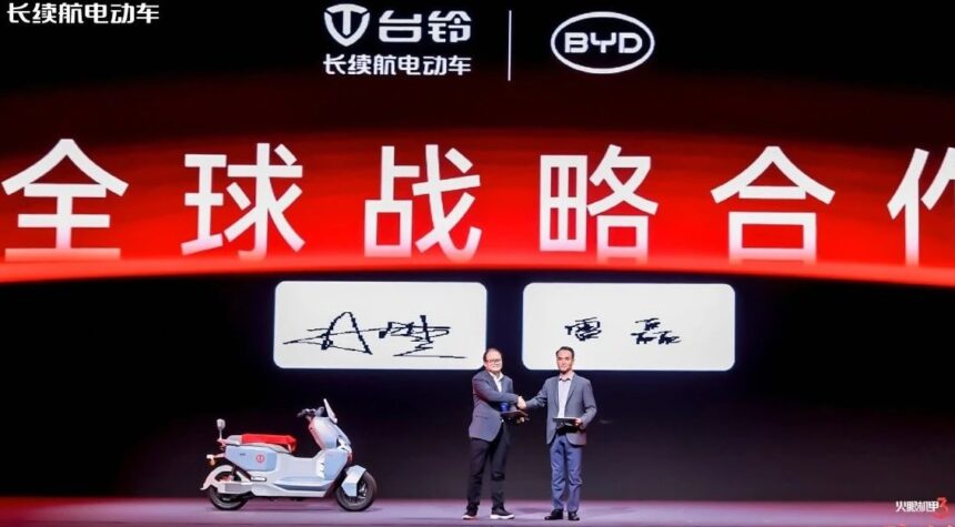 BYD to develop electric motorcycle batteries with Chinese two-wheeler giant