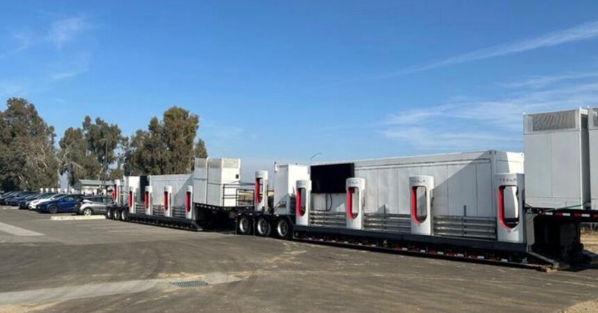 Tesla deploys a fleet of ‘Megapack Chargers’ to help with holiday travels