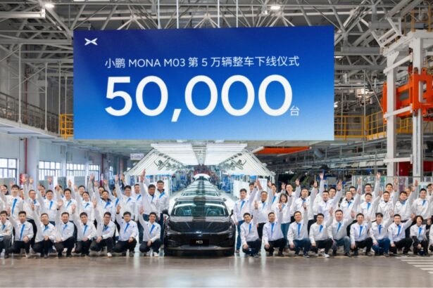 50,000th Xpeng Mona M03 EV rolled off the production line