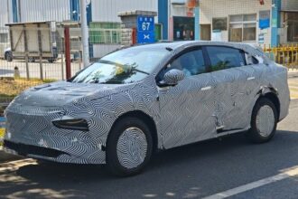 New Xpeng, believed to be the G7, spied and likely designed as a global car