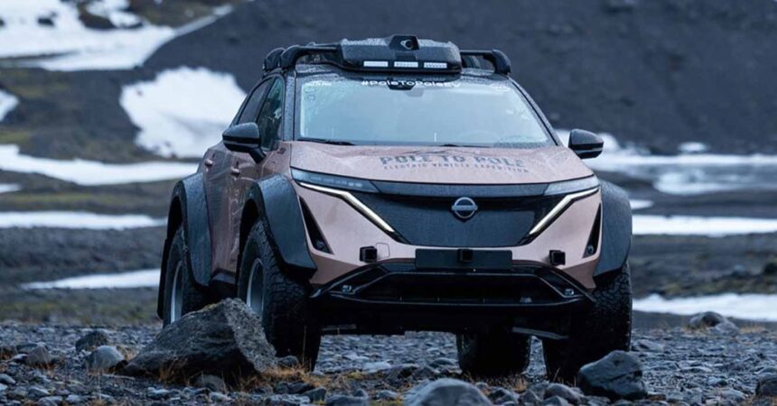 Nissan shares its modded up Ariya ahead of 17,000 mile journey from North to South Pole