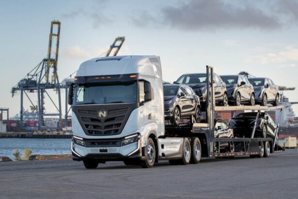 Nissan is now using heavy-duty electric trucks to deliver new vehicles