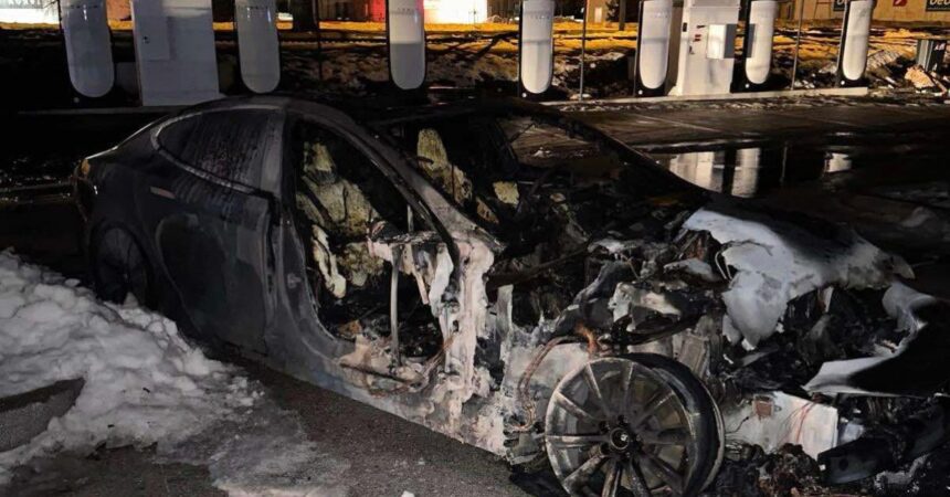 Tesla investigates Model S that caught fire while Supercharging