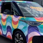 Volkswagen’s funky ‘Glamper Van’ is an electric minibus designed for festivals