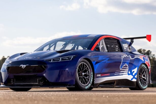 Ford just dropped a tri-motor Mustang Mach-E EV for NASCAR and it looks beastly