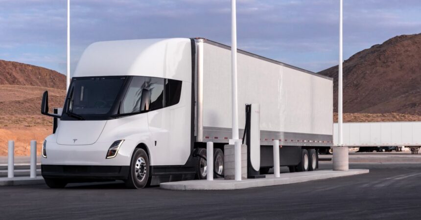 First look at Tesla’s first ‘public’ electric semi truck charging station