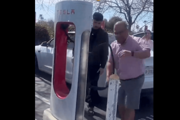 Tesla Supercharger fight