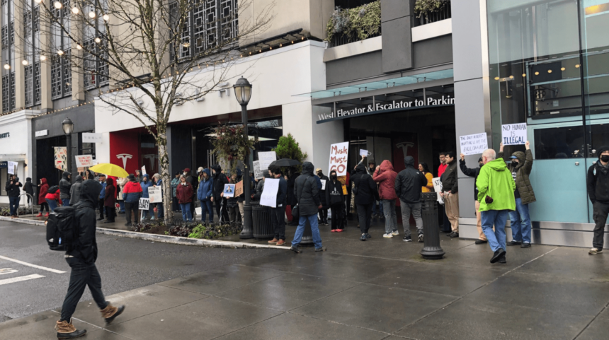 Tesla protests gain momentum while the hate is spreading Tesla owners