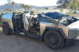 Destroyed Cybertruck used in Vegas bombing is for sale, Musk said Tesla would rebuild it