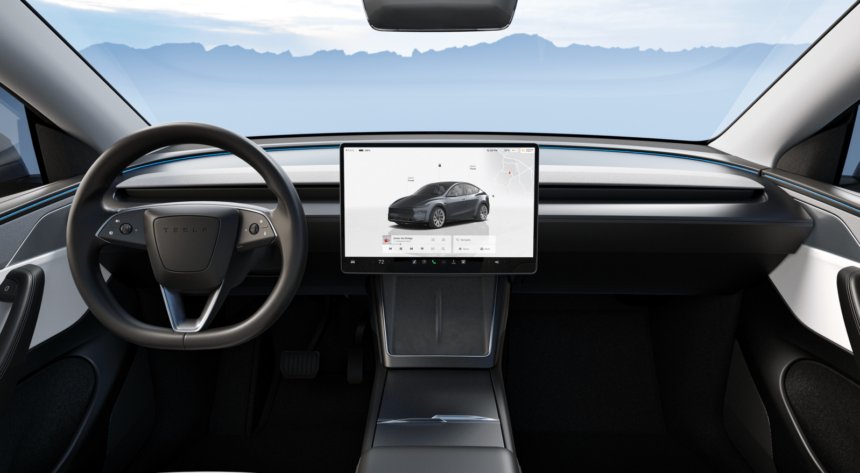 Tesla Model Y refreshed interior