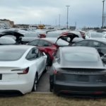 Over 80 Tesla vehicles damaged at a single location