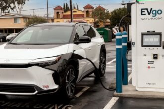 Toyota just opened its first 350kW fast charging station with EVgo that can fit 8 EVs