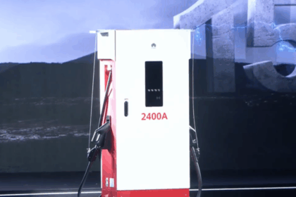 1.5 megawatts, 2400A current, charging 20 kWh per minute