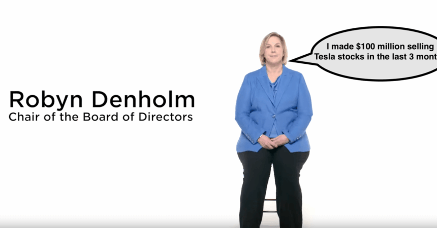 Tesla (TSLA) chair sells most of her stocks – her time is done?