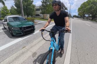 A cop nearly smeared me across the bike lane. Here’s what went wrong [Video]