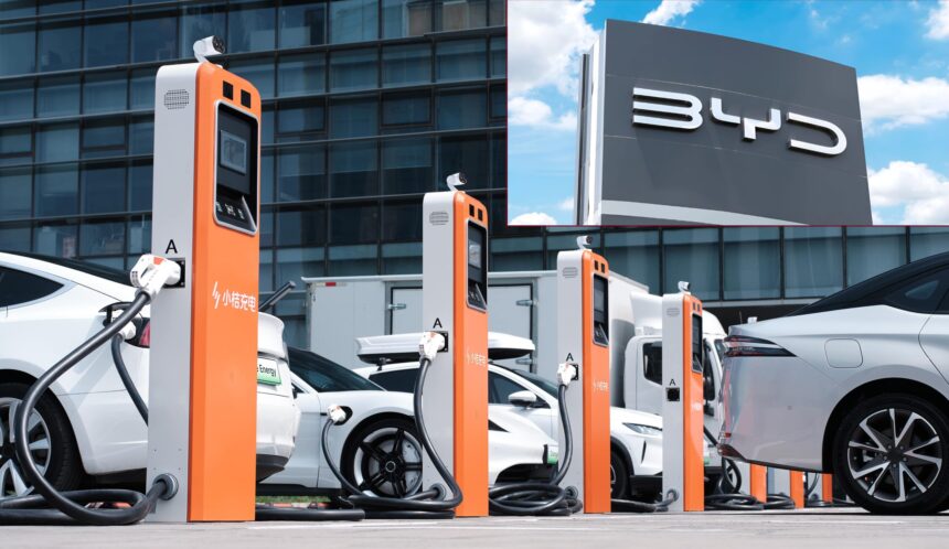 BYD to roll out 15,000 megawatt fast chargers across China in new partnership push