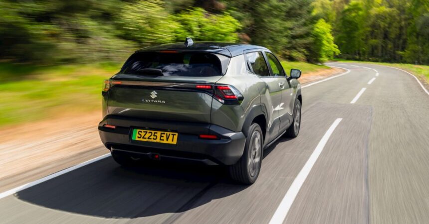 Suzuki reveals prices for its first EV, a twin to Toyota’s upcoming electric SUV
