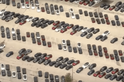 Tesla overflow lot