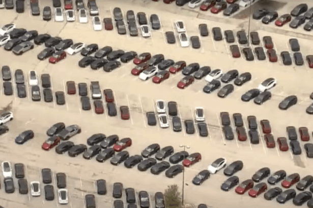 Tesla overflow lot