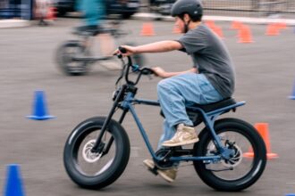 California cops are teaching kids to ride electric bikes