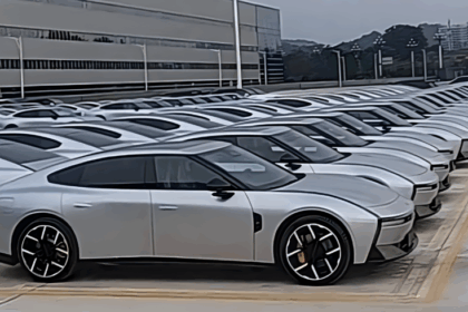 New Xpeng P7 spotted in bulk at factory, August launch expected