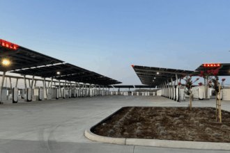 Tesla launches Oasis Supercharger with solar farm and off-grid batteries