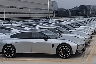 New Xpeng P7 spotted in bulk at factory, August launch expected