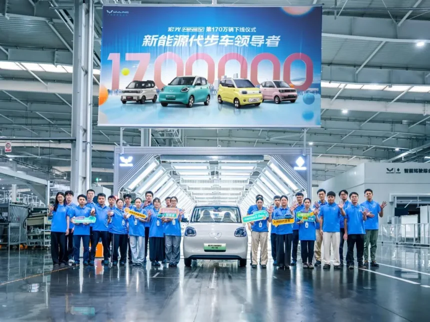 1.7 millionth Wuling Hongguang Mini EV rolled off production line in China