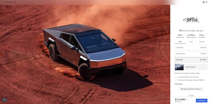 Tesla’s answer to Cybertruck’s falling sales? Make it $15k more expensive