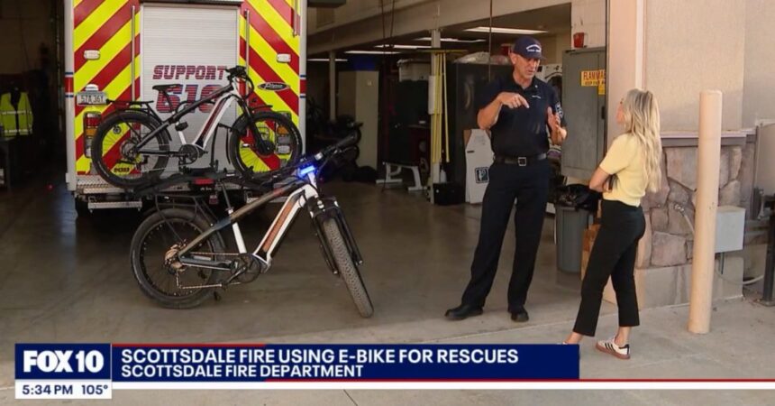 Why Arizona firefighters are now heading out on electric bikes