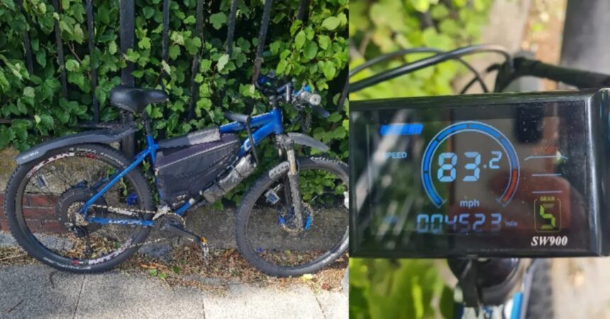 Police stop and confiscate ‘incredibly dangerous 80 MPH’ electric bicycle