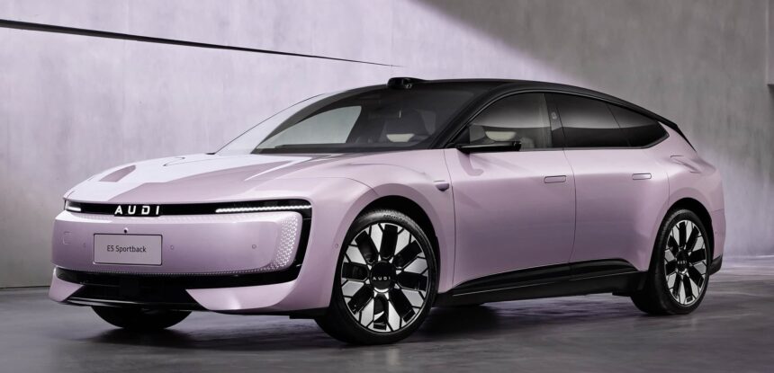 AUDI E5 Sportback launch pre-sales in China at 32,800 USD with 773 km range and massive 59" LED screen